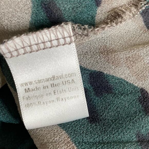 Sam and Lavi Los Angeles Hopi Print Sheer Sleeveless High Low Dress Womens Small - Picture 10 of 11